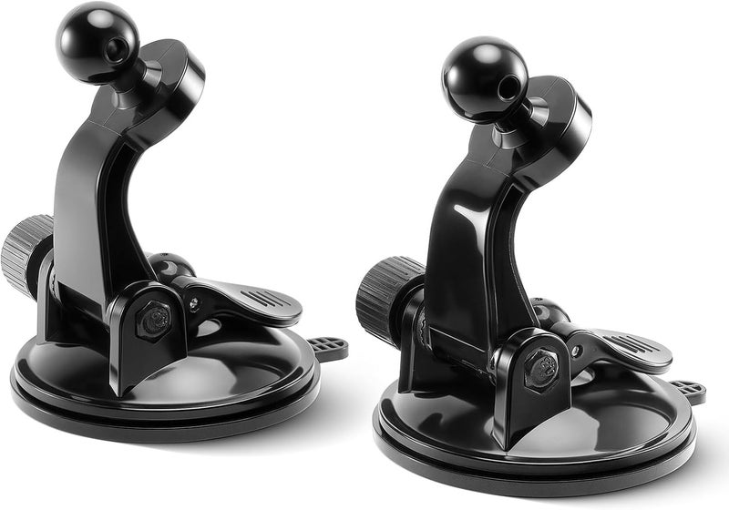 1Zero 2 PCS Adjustable GPS Car Mount for Garmin Nuvi Dezl Drive Drivesmart Zumo Driveassist DriveLuxe StreetPilot RV, Replacement Suction Cup GPS Dash Ball Mount Dashboard Windshield Car Holder - Image 1
